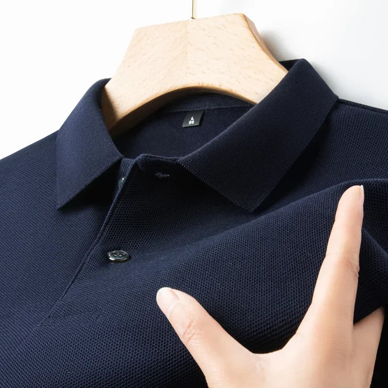 20 Colors Men's 100% Cotton Polo Shirt - Summer Casual Breathable Tee,Ideal for Golf and Sports,Business Casual,Silk-Like Finish