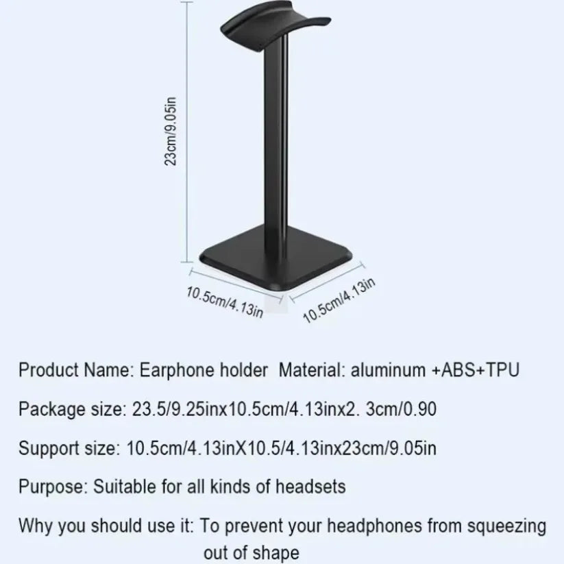 Earphone Holder Detachable Computer Esports Game Headset Desktop Storage Universal Display Rack Stand for All Headsets