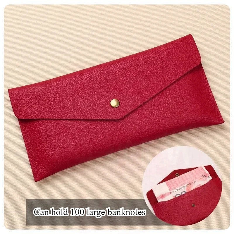 Portable Women's Long Wallet with Hand Strap, Phone Organizer & Multi-Card Holder, Solid Color Fashion Bag for Daily Travel