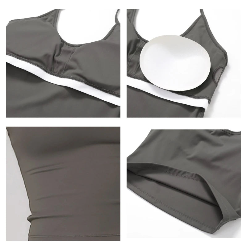 Shockproof Yoga Vest Running Gym Tank Top Women Fitness Quick-Dry Workout Vest Female Sports Sleeveless Top Women