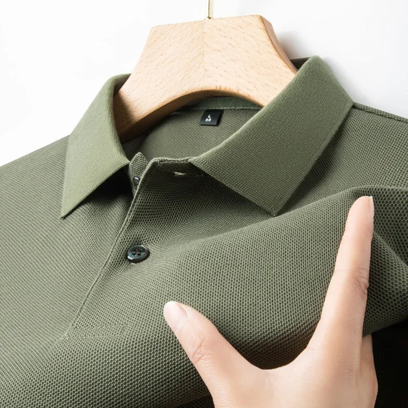 20 Colors Men's 100% Cotton Polo Shirt - Summer Casual Breathable Tee,Ideal for Golf and Sports,Business Casual,Silk-Like Finish