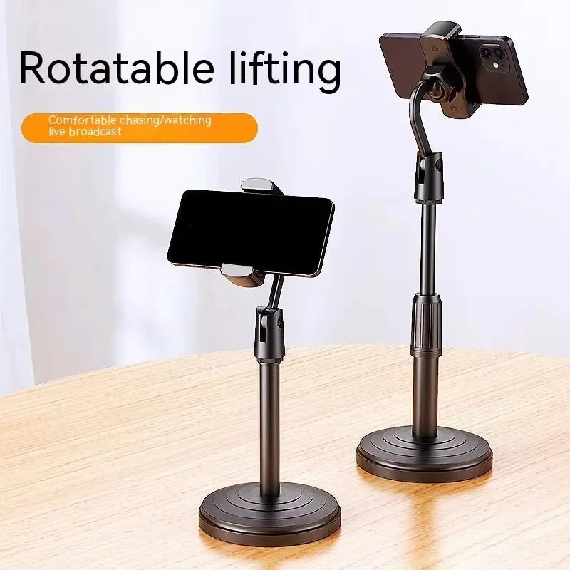 Multifunctional Mobile Phone Bracket Adjustable Height Live Broadcast Holder Telescopic Portable Phone Stand For iPhone Xiaomi