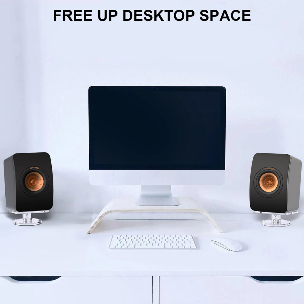 Acrylic desktop stand For KEF LS50 META/META/LSX home smart audio desktop decoration stand,bookshelf speaker base storage rack