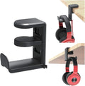 PC Gaming Headset Controller Holder with/Adjustable Clamp Rotating Arm,Universal PC Gaming Accessory Controller Headset Stand