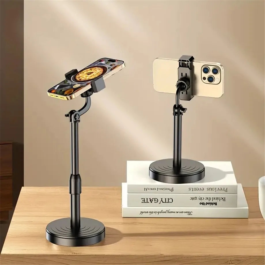 Multifunctional Mobile Phone Bracket Adjustable Height Live Broadcast Holder Telescopic Portable Phone Stand For iPhone Xiaomi