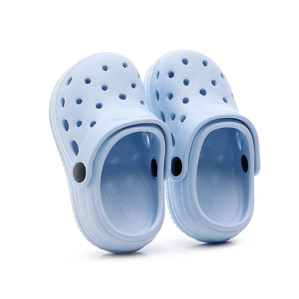 Kids Sandals Hole Shoes Children's Garden Shoes Slippers Soft Non-Slips Simple DIY Design Hole Baby Shoes Sandy Beach Boys Girls