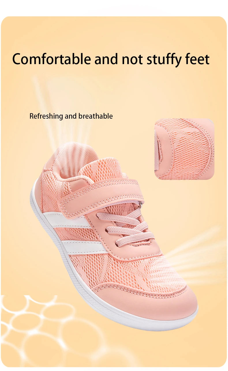 Wide Barefoot Shoes For Small/Large/Children/Simple Sports Shoes For Boys/Girls/Splay Natural/Light Sports Shoes For Girls Boys