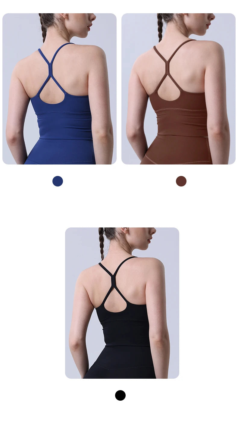 Woman Yoga Sports Bras Beauty Back Sexy Breathable Comfortable Sports Vest Fitness Workout Running Cycling Yoga Tight Crop Tops