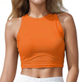 Yoga Vest Women Gym Sports Black White Crop Tops Seamless Streetwear Knit Workout BreathableTank Top Female Without Pads