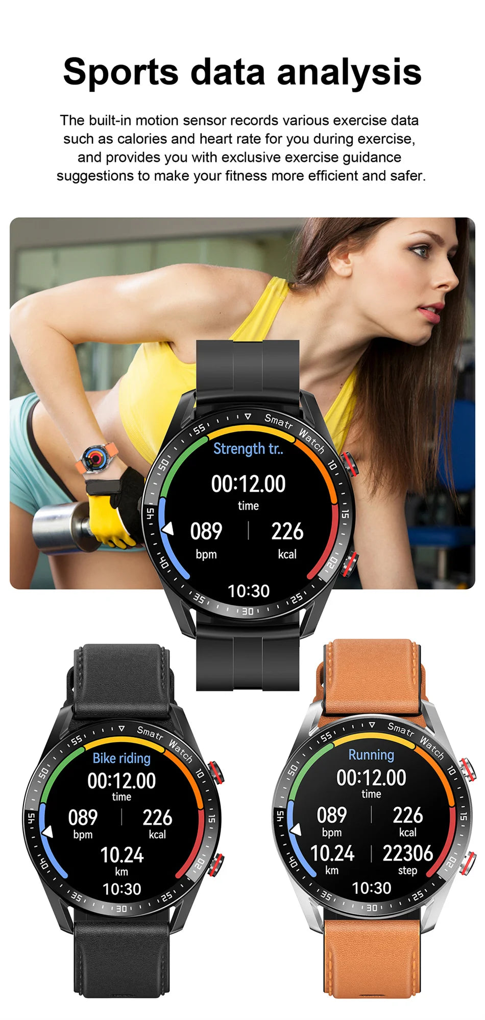 Sports Smart Watch Men Women HD Screen ECG+PPG Bluetooth Call GPS Tracker Heart Rate Monitor IP68 Waterproof SmartWatch 2026 New