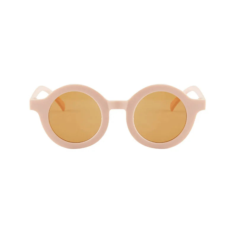 Kids Sunglasses Inset Style Round Frame Boys Girls Baby Sunglasses Children's Sun Shading Sun Protection UV400 Gafas De Sol