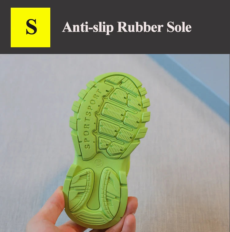 Spring Children New Sports Shoes Boys Girls Fashion Clunky Sneakers Baby Cute Candy Color Casual Shoes Kids Running Shoes
