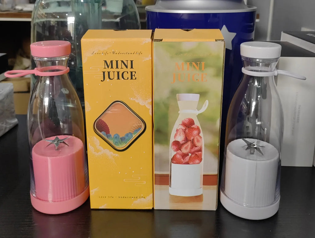 Electric Juicer Cup - Cute Manual Wine Bottle Juicer Cup - Portable Small Carry-On 6-Head Rechargeable Cup For Juicing