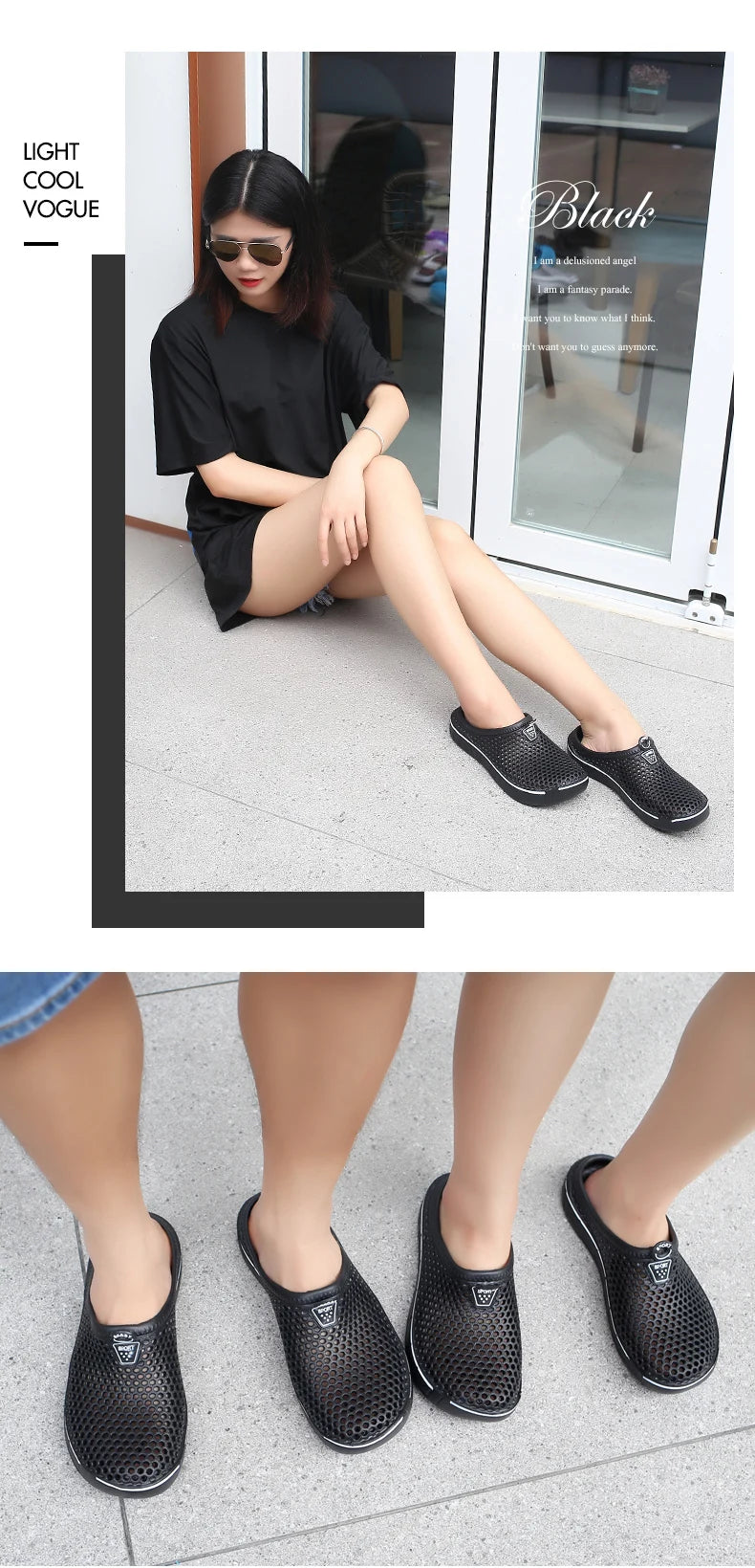 Men Sandals Summer Comfortable Outdoor Beach Shoes Men Slip on Garden Clogs Casual Water Shower Slippers Unisex Shoes