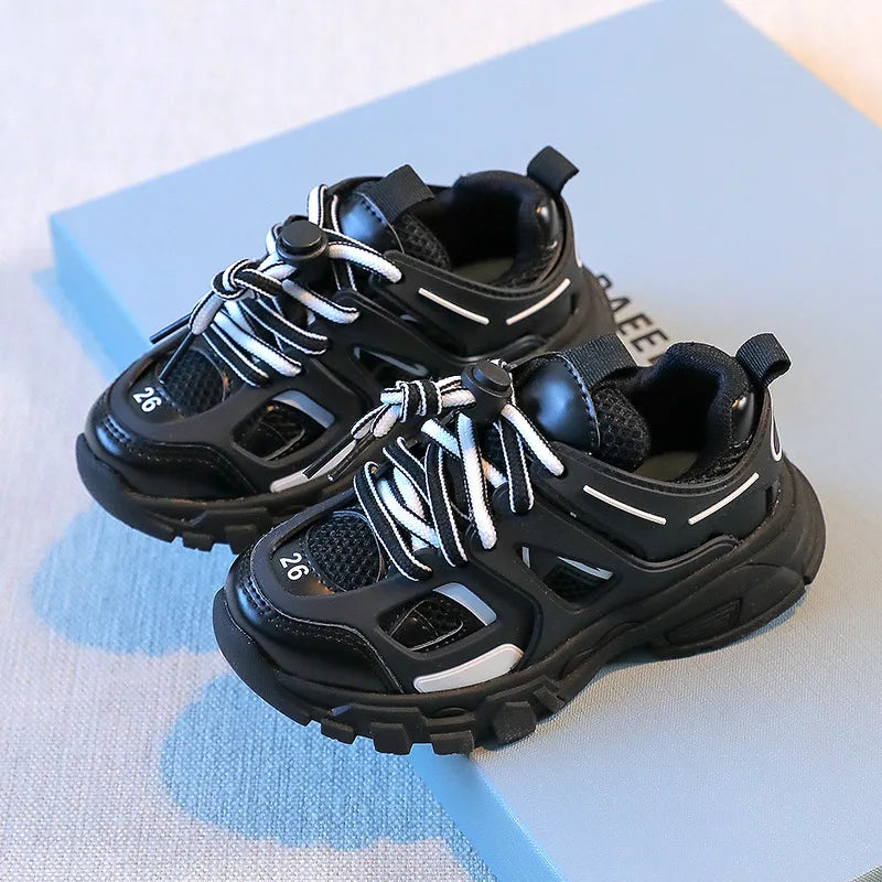 Spring Children New Sports Shoes Boys Girls Fashion Clunky Sneakers Baby Cute Candy Color Casual Shoes Kids Running Shoes