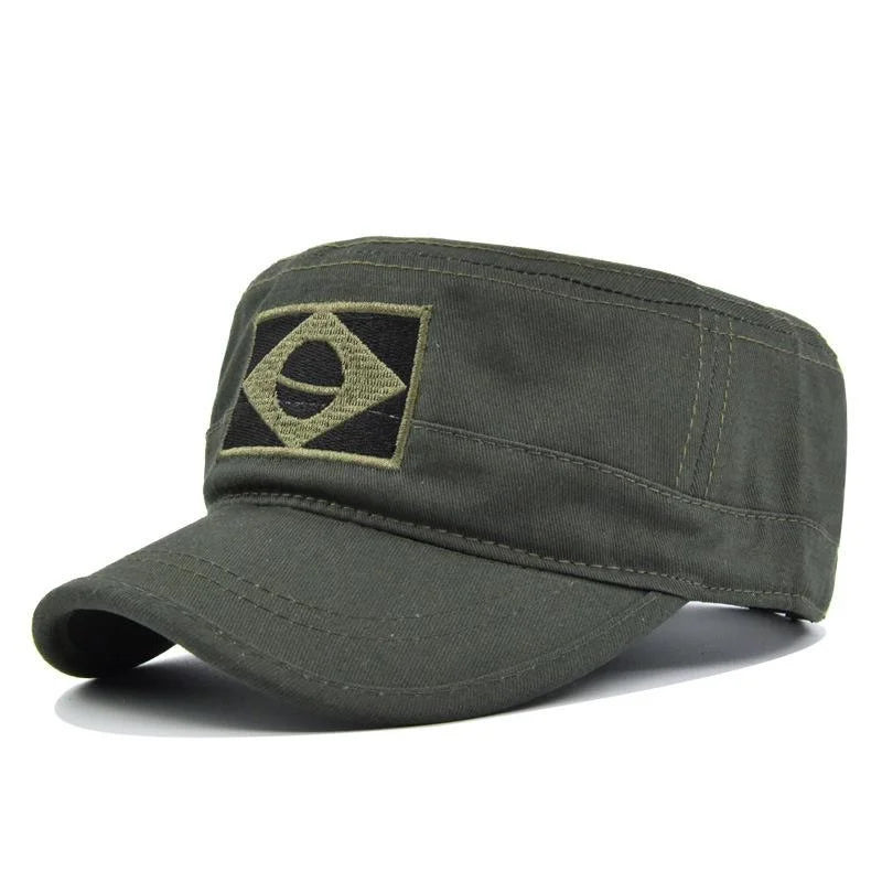 Men's Embroidered Baseball Cap Print Brazilian Flag/Casual Sports Tactical Hat Camouflage Hat Hiking Hat Fishing Hat