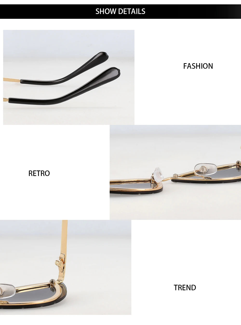 55554 Luxury Rimless Sunglasses Women Diamond  Triangular Sun Glasses Brand Designer Shades Uv400 Fashion Eyewear