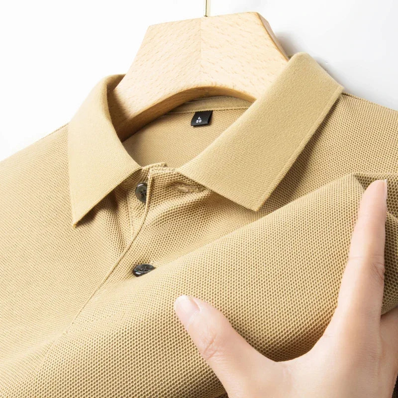 20 Colors Men's 100% Cotton Polo Shirt - Summer Casual Breathable Tee,Ideal for Golf and Sports,Business Casual,Silk-Like Finish