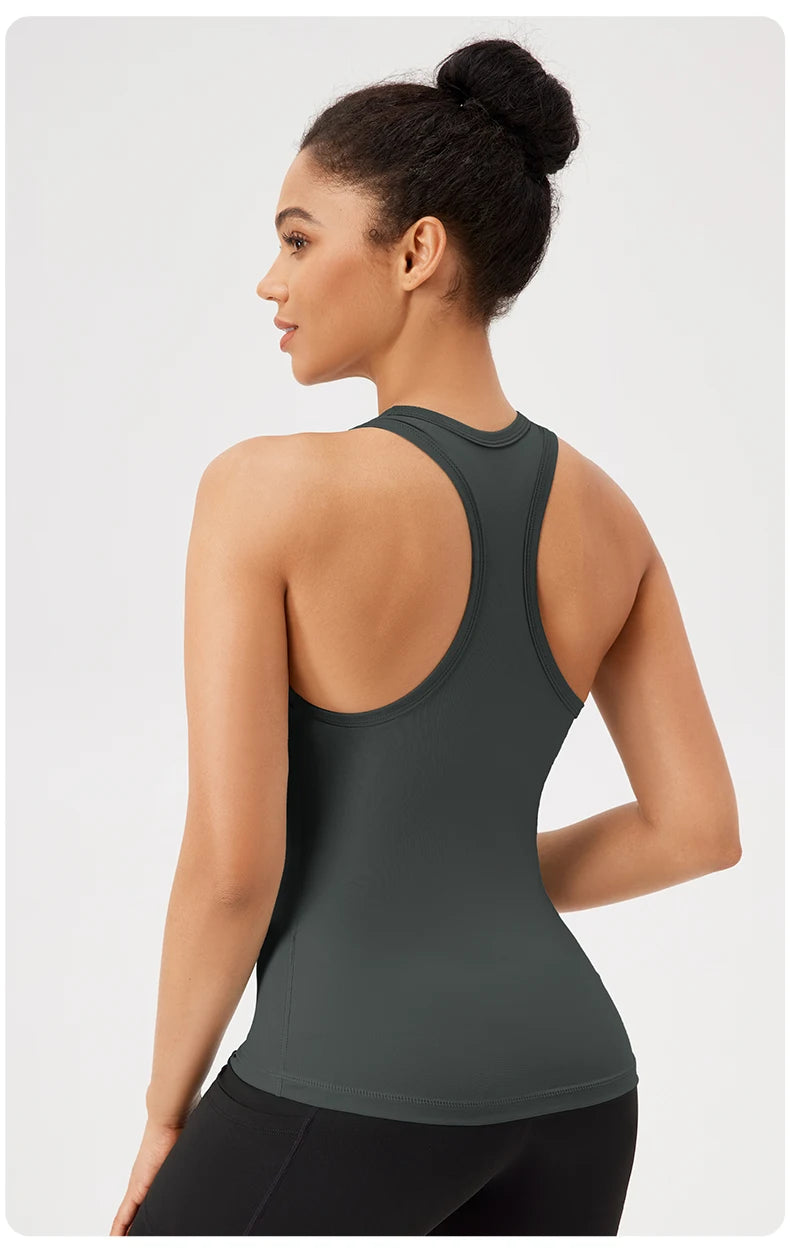Yoga Vest Women Gym Sleeveless Sport Shirt Fitness Training Sportswear Vest  Outdoor Running Sport Tank Tops