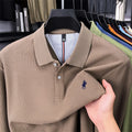 100 cotton high-end brand long sleeve polo