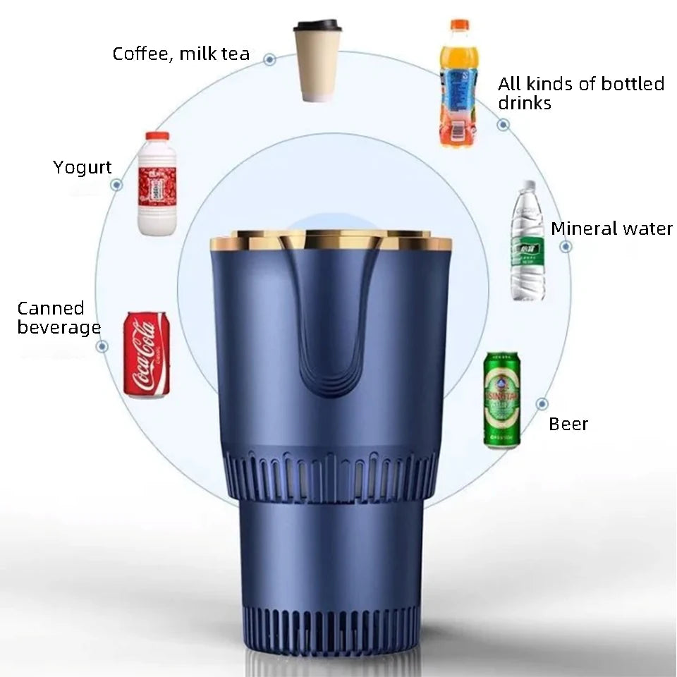 Intelligent Temperature Control Car Hot and Cold Cup Fast Cooling Heating Cup 2 in 1 Portable Smart Car Cooling Cup For Car/Home
