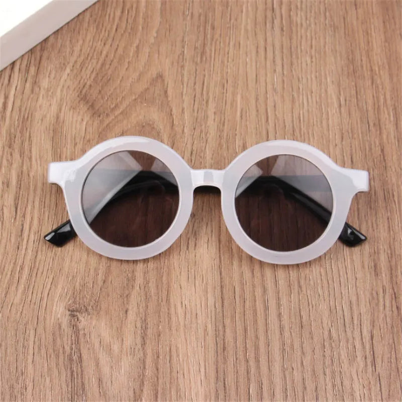 Children's Sunglasses Girl Baby Boy Cute Summer Round Frame Small Sunglasses Children's Glasses Steampunk Bee Kids Sunglasses