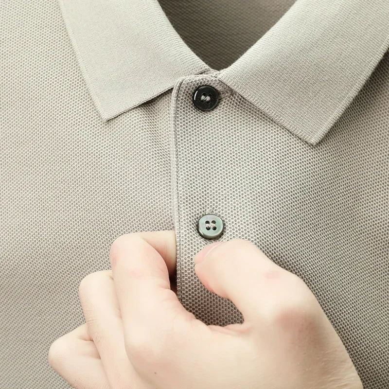 20 Colors Men's 100% Cotton Polo Shirt - Summer Casual Breathable Tee,Ideal for Golf and Sports,Business Casual,Silk-Like Finish
