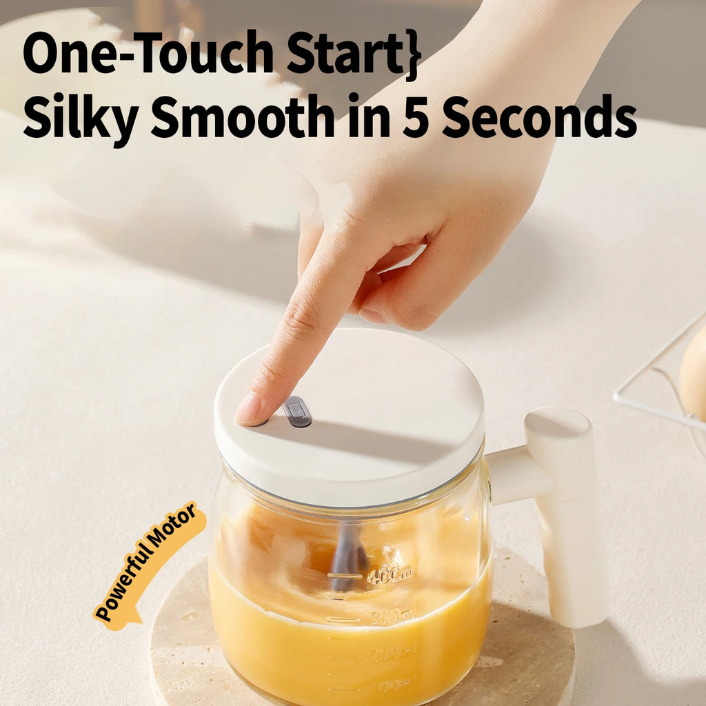 OANKR Automatic Stirring Coffee Cup Rechargeable Electric Stirring Mugs 400ml Mixing Glass Egg Cup Barista Coffee Accessories