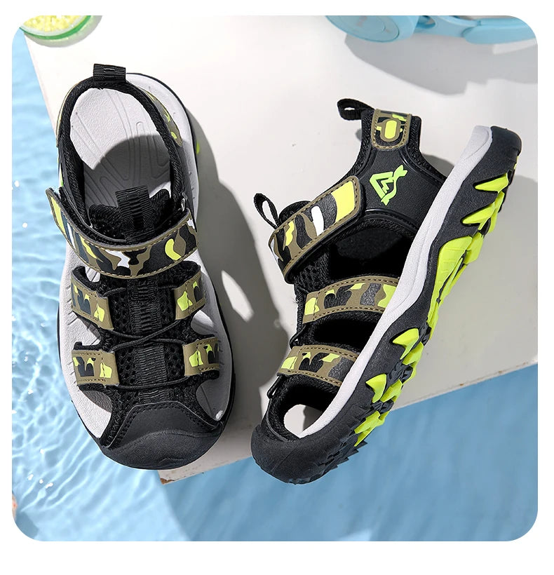 Summer Children Beach Sandals Brand Fashion Sneakers For Girls Size 28-39 Boys Footwear Kids Non-slip Sandalias Baby Shoes
