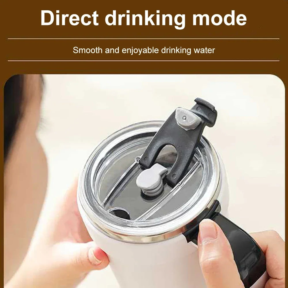 USB Automatic Detachable Mixing Coffee Cup Intelligent Temperature Measuring Rechargeable Mug Warm Coaster Magnetic Stirring Cup