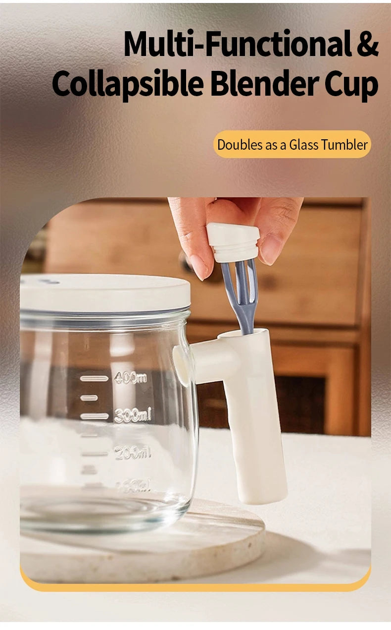 OANKR Automatic Stirring Coffee Cup Rechargeable Electric Stirring Mugs 400ml Mixing Glass Egg Cup Barista Coffee Accessories