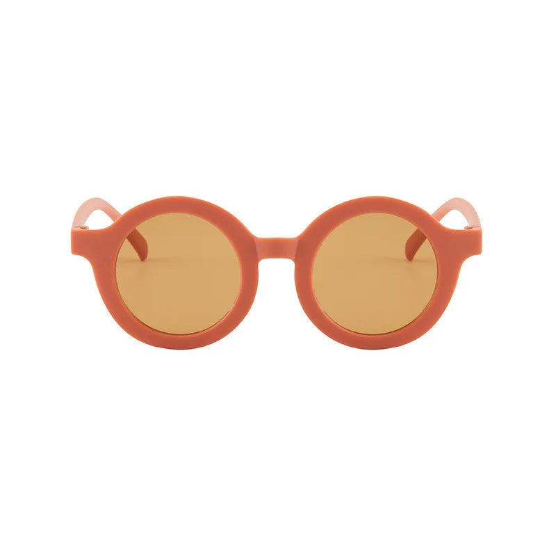 Kids Sunglasses Inset Style Round Frame Boys Girls Baby Sunglasses Children's Sun Shading Sun Protection UV400 Gafas De Sol