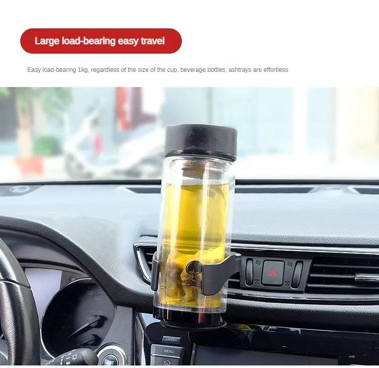 Hot selling car air outlet cup holder, multifunctional beverage cup holder for cars, cup holder