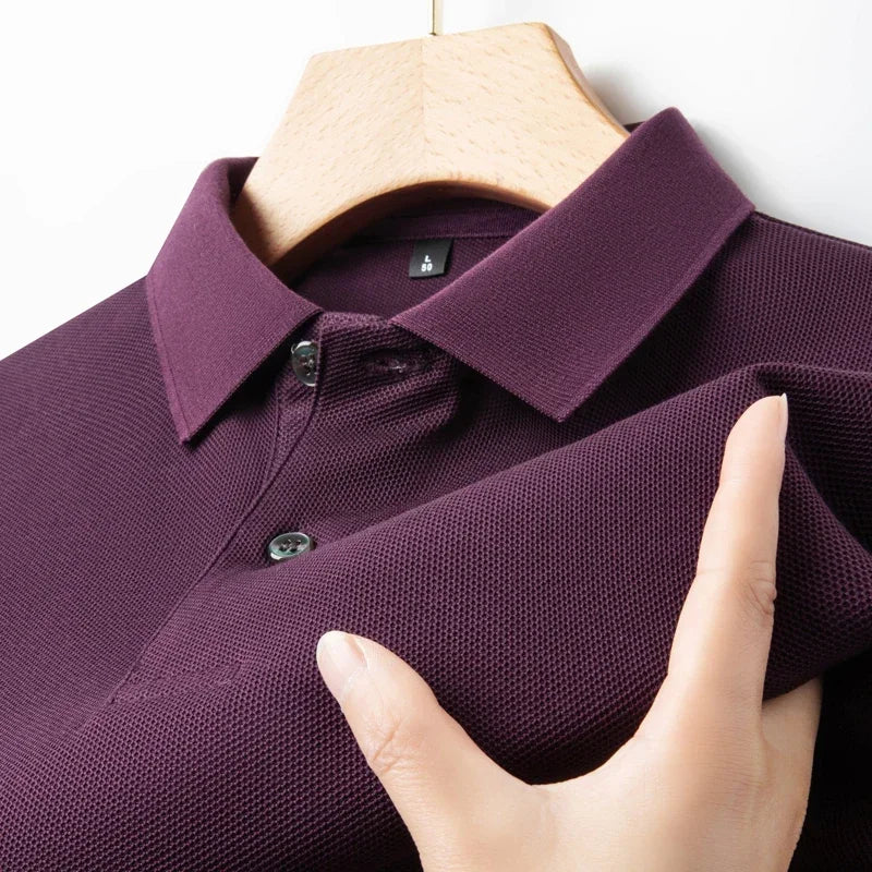20 Colors Men's 100% Cotton Polo Shirt - Summer Casual Breathable Tee,Ideal for Golf and Sports,Business Casual,Silk-Like Finish
