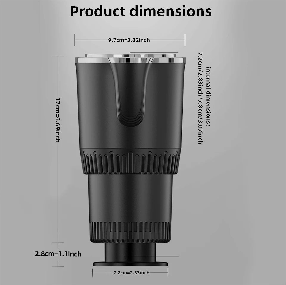 Intelligent Temperature Control Car Hot and Cold Cup Fast Cooling Heating Cup 2 in 1 Portable Smart Car Cooling Cup For Car/Home