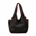 Reusable Large Capacity Shopping Bag Waterproof Foldable Tote Bag Color Blocking Polyester Eco-Friendly Bag Grocery