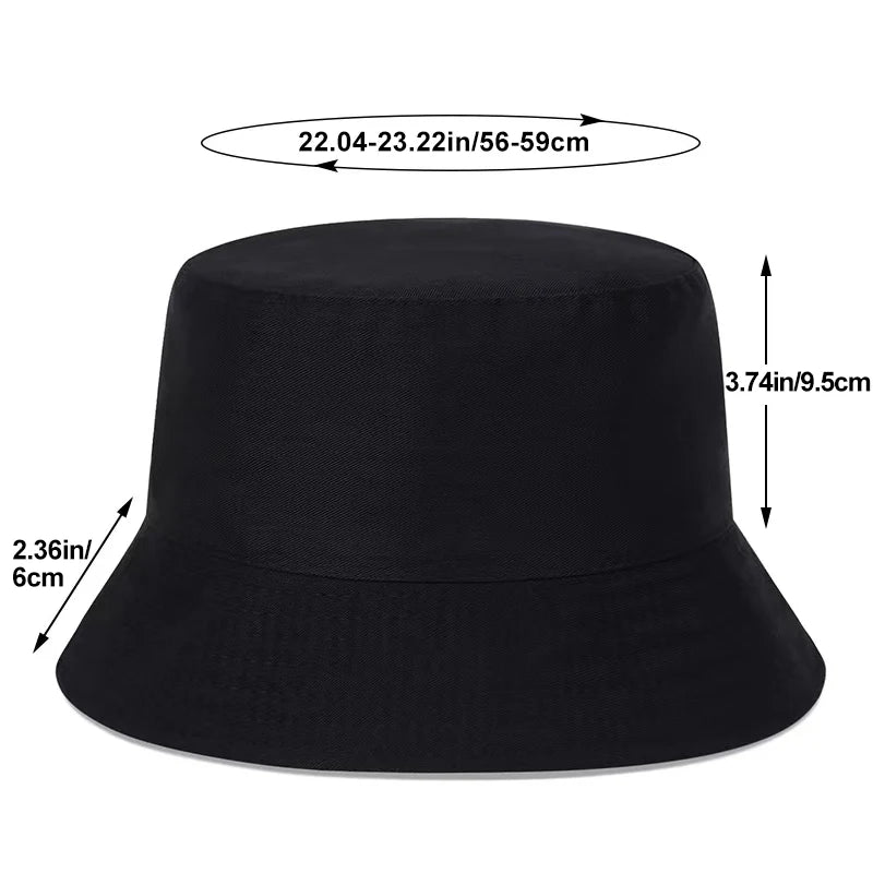 Men Women coconut tree Bucket Hat Cotton Printing Hip Hop Fisherman Panama Sun Hat Outdoor Street Casual Visor Bucket Cap