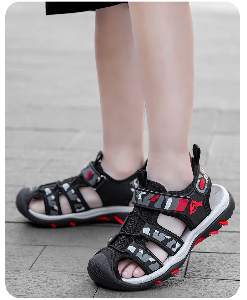 Summer Children Beach Sandals Brand Fashion Sneakers For Girls Size 28-39 Boys Footwear Kids Non-slip Sandalias Baby Shoes