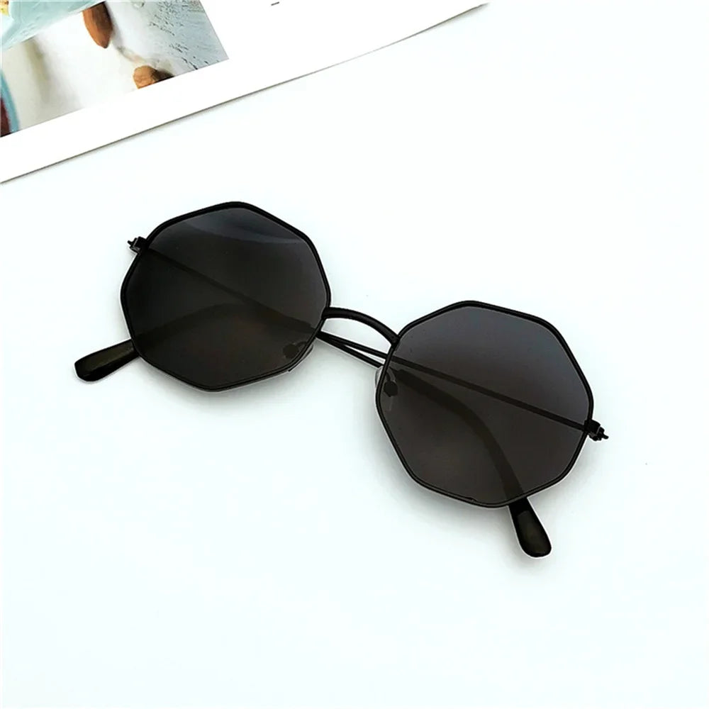Steampunk Kids Sunglasses Boys Girls Luxury Vintage Eyewear Children Round Sun Shades Glasses Oculos Feminino Accessories