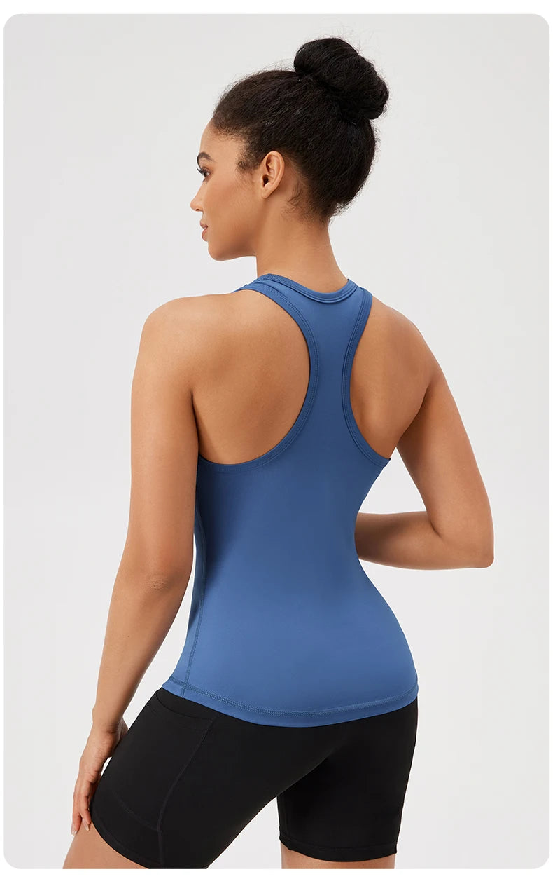 Yoga Vest Women Gym Sleeveless Sport Shirt Fitness Training Sportswear Vest  Outdoor Running Sport Tank Tops