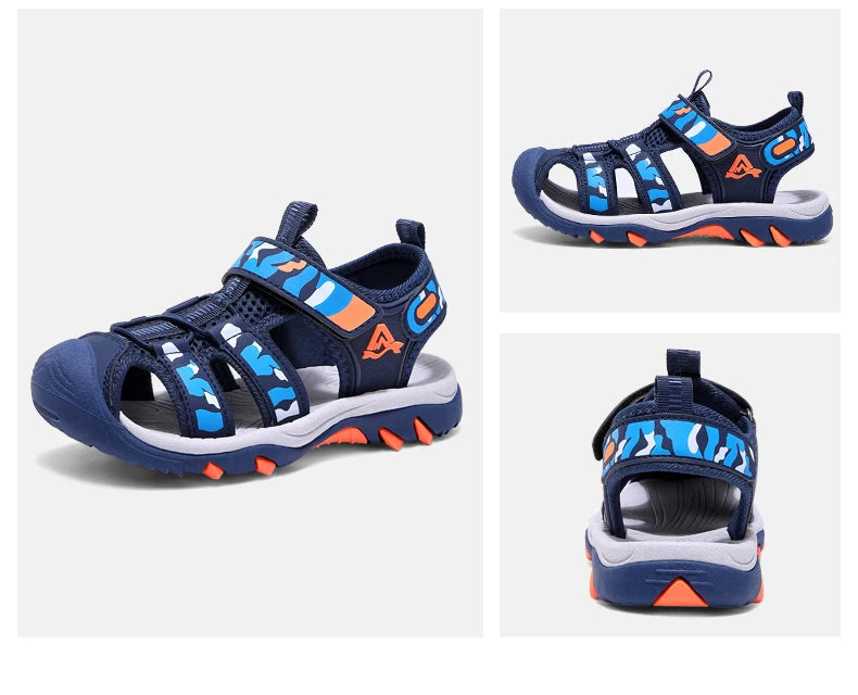 Summer Children Beach Sandals Brand Fashion Sneakers For Girls Size 28-39 Boys Footwear Kids Non-slip Sandalias Baby Shoes