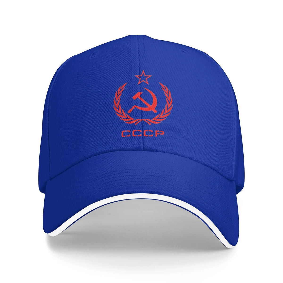 Russian USSR Soviet Union Hammer and Sickle CCCP Communist Baseball Cap Men Trucker Hat Summer Sunscreen Snapback Cap