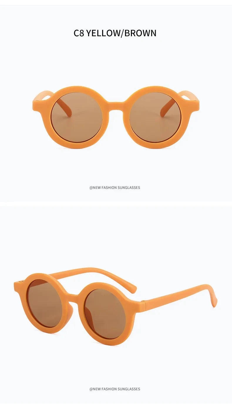 Sunglasses trendy kids Sunglasses Cute kids Sunglasses parent child frosted glasses new 1-8 year old baby decorative