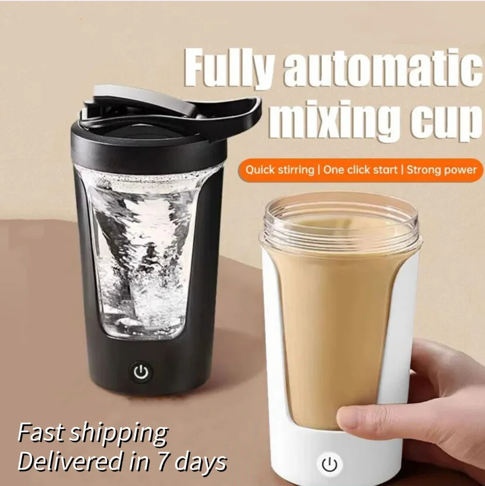 Shaker Cup USB Charging Shaker Cup For Protein Shaker Meal Replacement Shake Portable Gym Water Bottle Mixing Cup 450ml