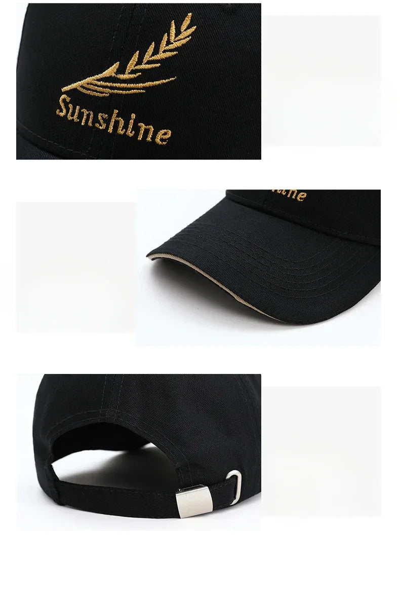 Spring and Autumn Hats for Men Korean Visors Summer Baseball Cap Sun Protection Caps Causal Breathable Outdoor Hat Mens Cap