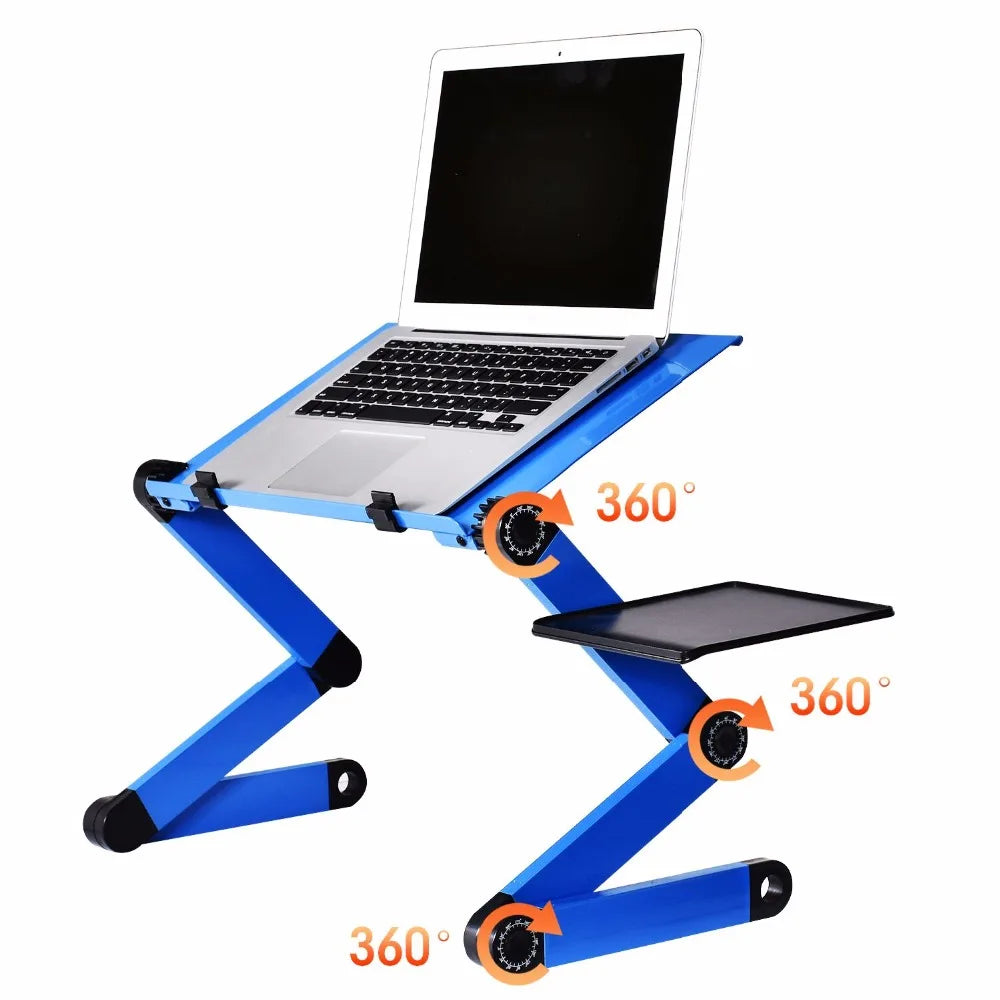 Office Furniture Computer Stand 42*26CM Adjustable Foldable Laptop Holder Notebook Desks Lap PC Folding Desk Table Vented Stand