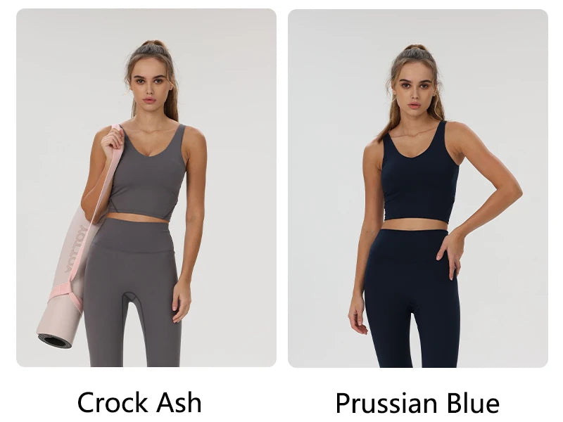 Women Yoga Vest Workout Pilates Activewear Tops Running Gym Pretty Workout Clothes Sports Bras Active Wear Female Camisole Bra