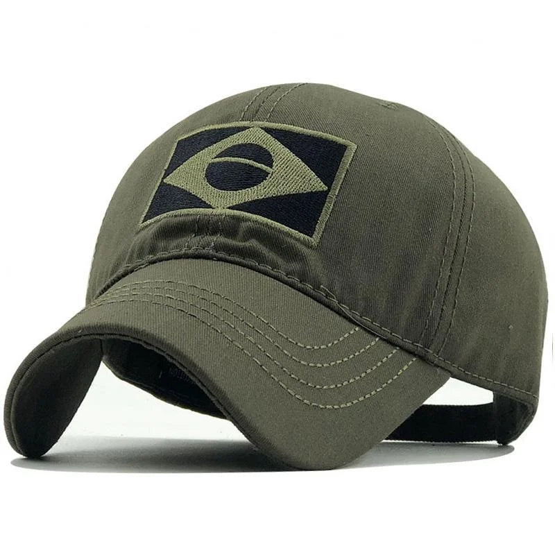 Men's Embroidered Baseball Cap Print Brazilian Flag/Casual Sports Tactical Hat Camouflage Hat Hiking Hat Fishing Hat