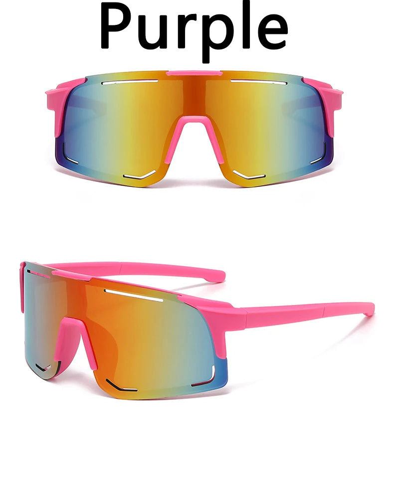 Children's Sunglasses Boy Fashion Trend Outdoor Sport Cycling Sun Glasses Girls UV Protection Colorful Lens Sports Eyewear Kids