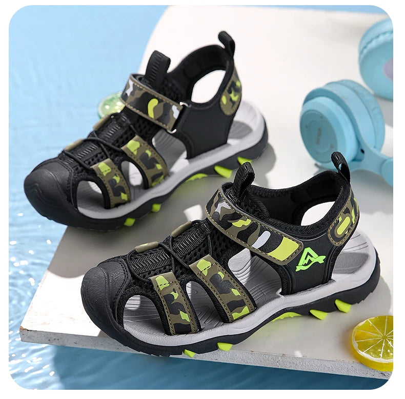 Summer Children Beach Sandals Brand Fashion Sneakers For Girls Size 28-39 Boys Footwear Kids Non-slip Sandalias Baby Shoes